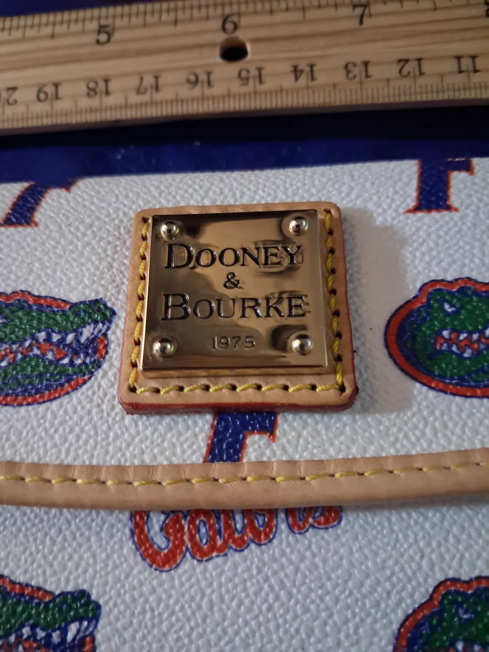 Dooney & Bourke White Florida Gators Logo Continental Clutch